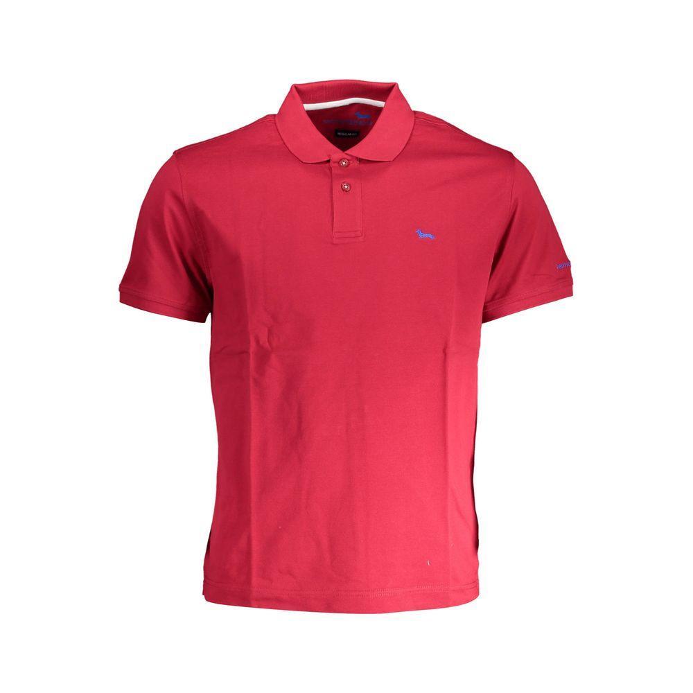 Harmont & Blaine Red Cotton Polo Shirt HA-20117-L