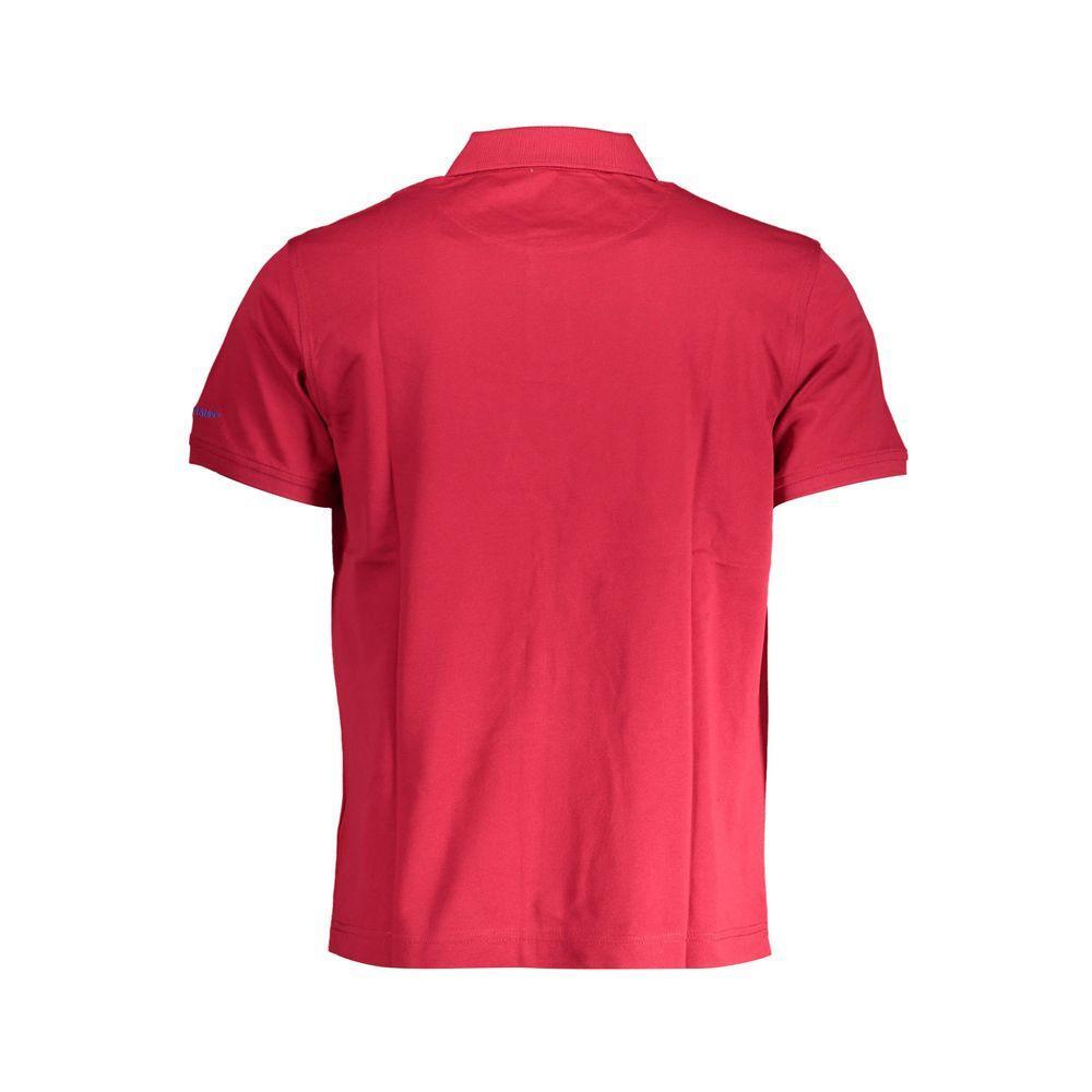 Harmont & Blaine Red Cotton Polo Shirt HA-20117-L