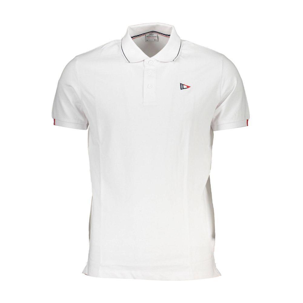 Scuola Nautica White Cotton Polo Shirt SC-22683-XL