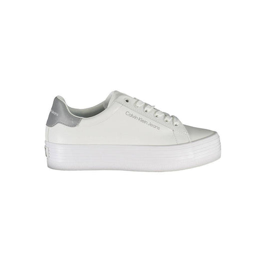 Calvin Klein White Polyester Sneaker