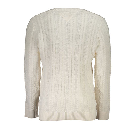 Tommy Hilfiger White Cotton Sweater