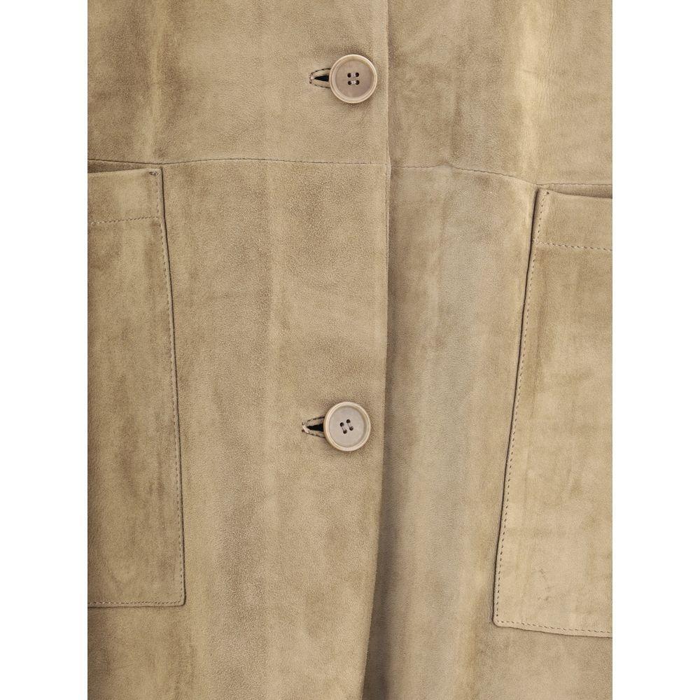 Salvatore Santoro Suede Coat SA-48082DTERRA-IT42 | L