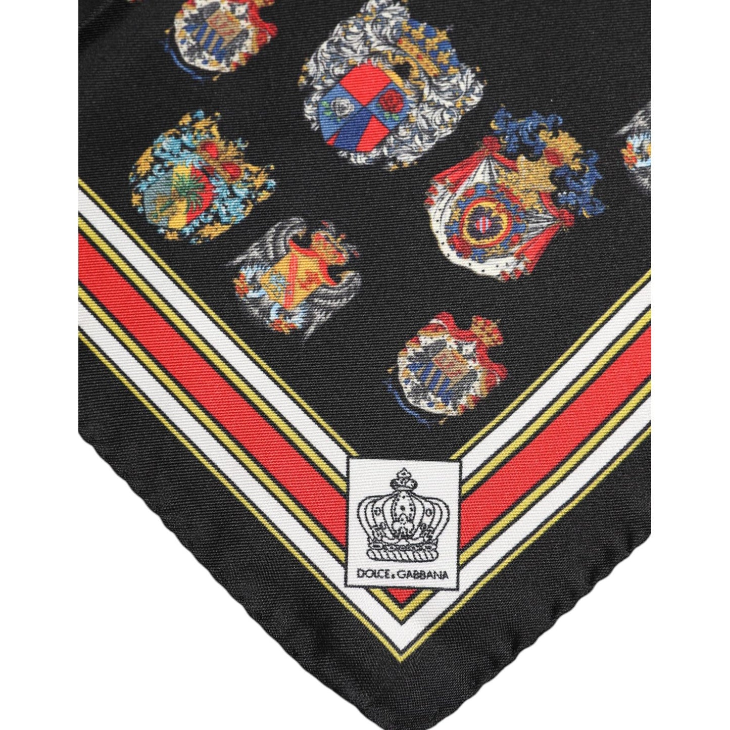 Dolce & Gabbana Multicolor Silk Square Men Foulard Scarf