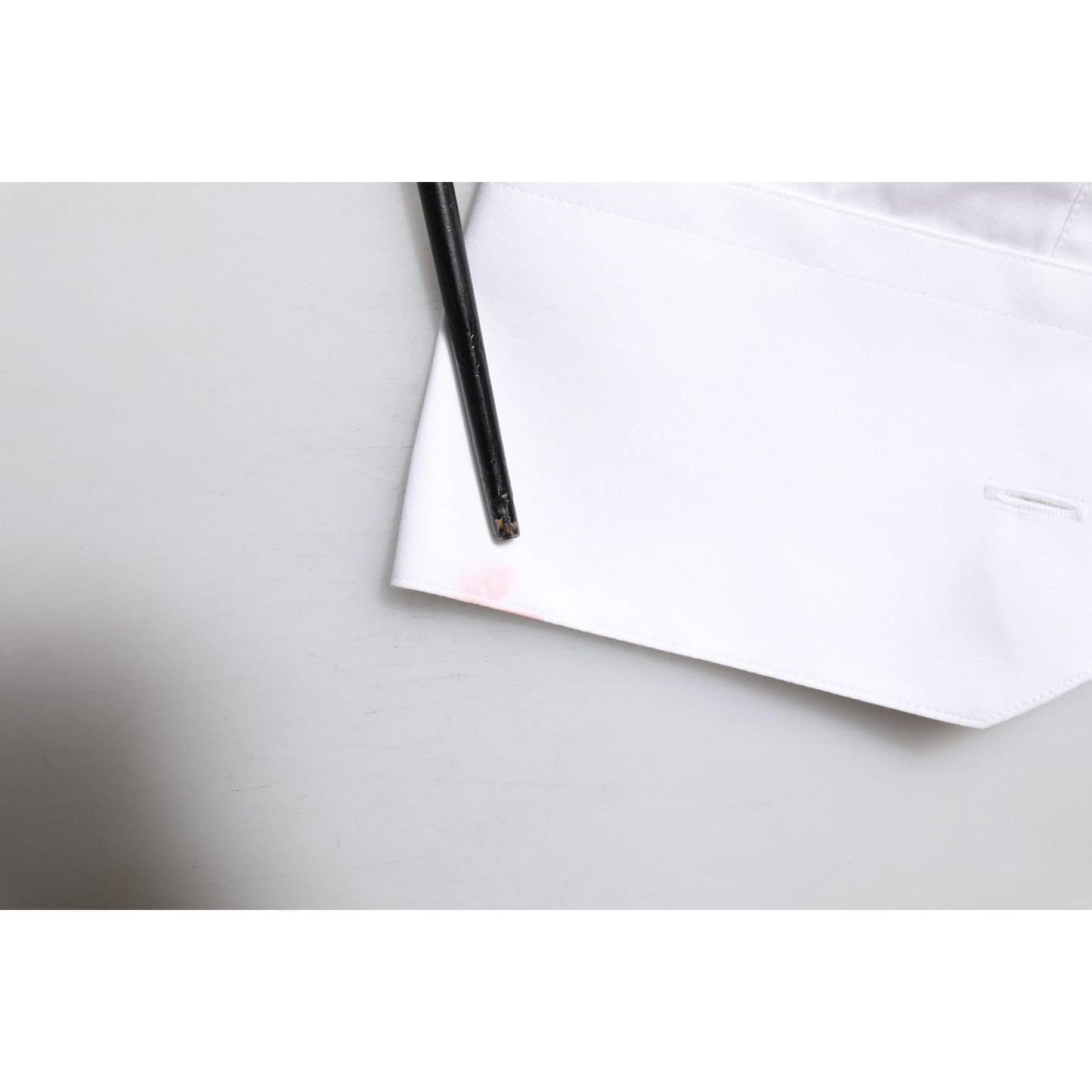 Dolce & Gabbana White GOLD Embroidery Detailed Dress Shirt