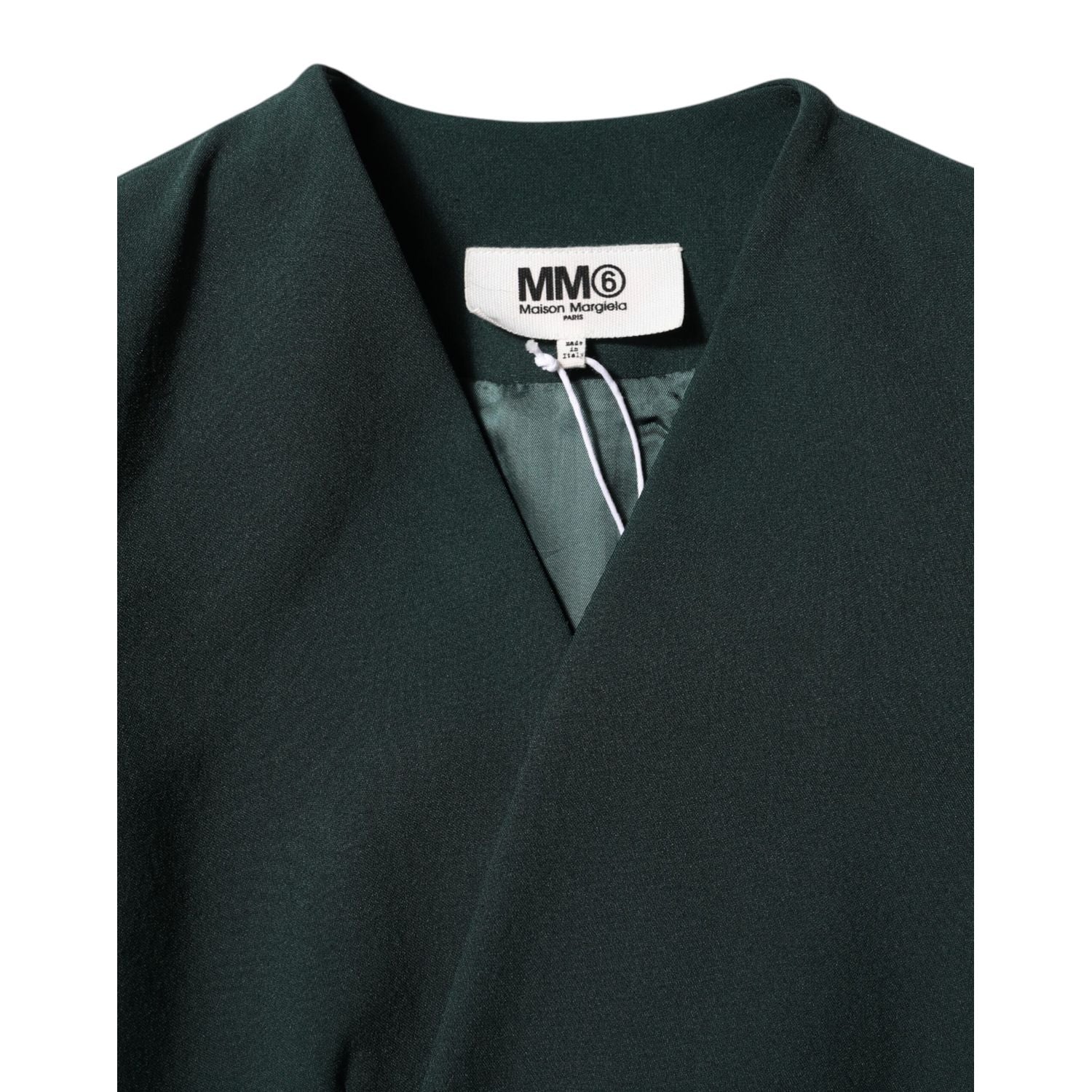 Maison Margiela Green Single Breasted One Button Coat Jacket