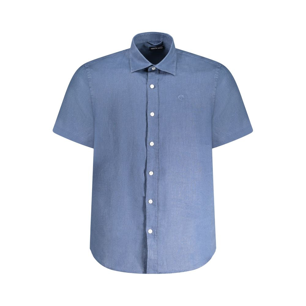 North Sails Blue Linen Shirt NO-38904-L