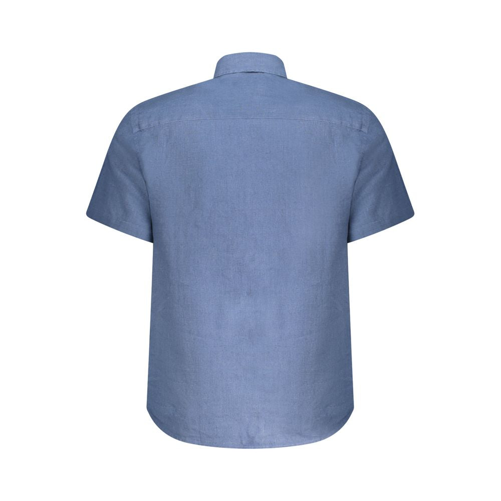 North Sails Blue Linen Shirt NO-38904-L
