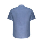 North Sails Blue Linen Shirt NO-38904-L