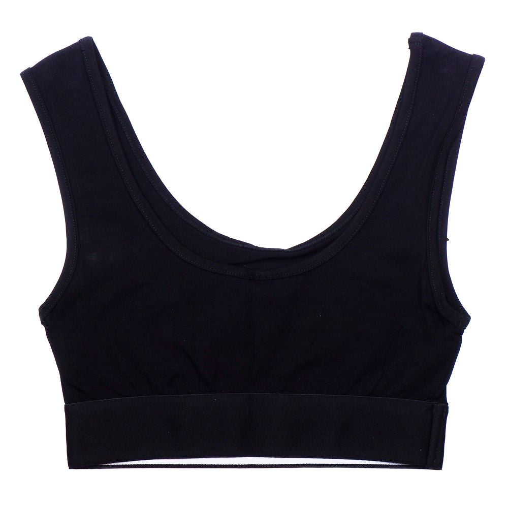 Comme Des Fuckdown Black Cotton Tops & T-Shirt CO-15678-IT36|XXS