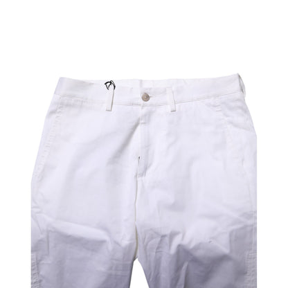 Dolce & Gabbana White Cotton Stretch Men Denim Bermuda Shorts