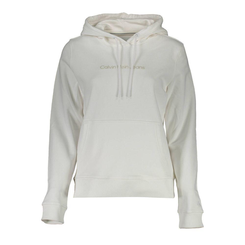 Calvin Klein White Cotton Sweater CA-10532-L