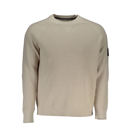 Calvin Klein Beige Cotton Sweater CA-22654-L