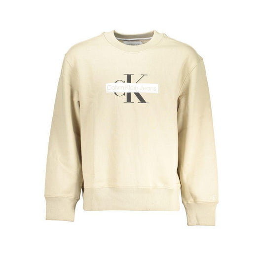 Calvin Klein Beige Cotton Sweater CA-25466-L