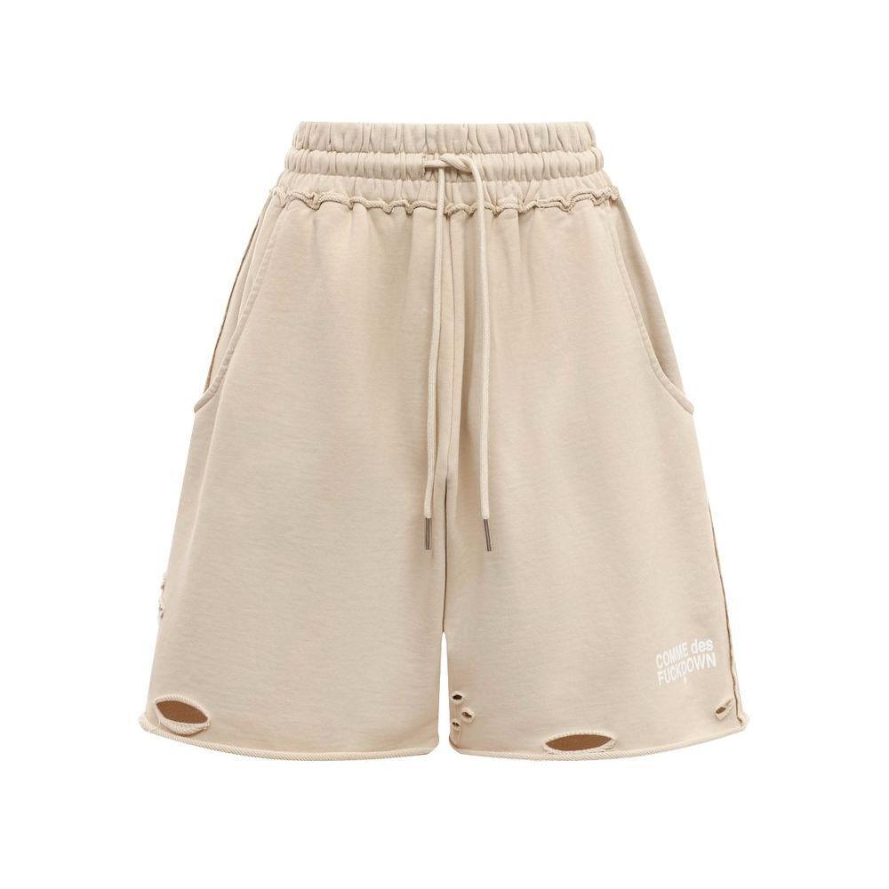 Comme Des Fuckdown Beige Cotton Short CO-15690-XS