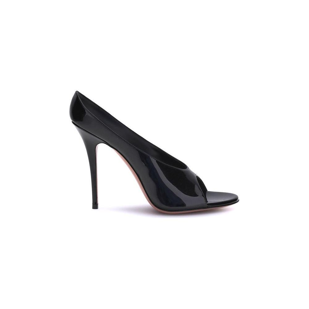 Amina Muaddi Anok leather Sandals AM-14S363458ANOBLACK-EU36/US6