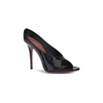 Amina Muaddi Anok leather Sandals AM-14S363458ANOBLACK-EU36/US6