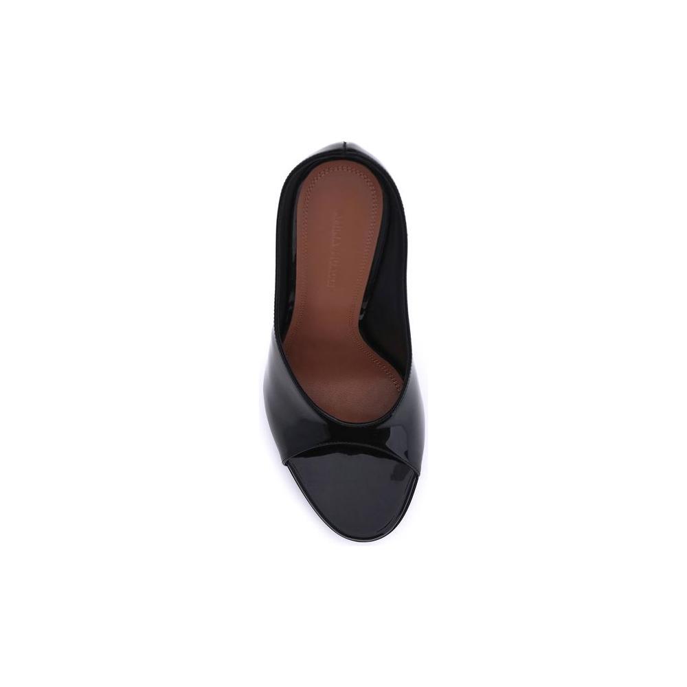 Amina Muaddi Anok leather Sandals AM-14S363458ANOBLACK-EU36/US6