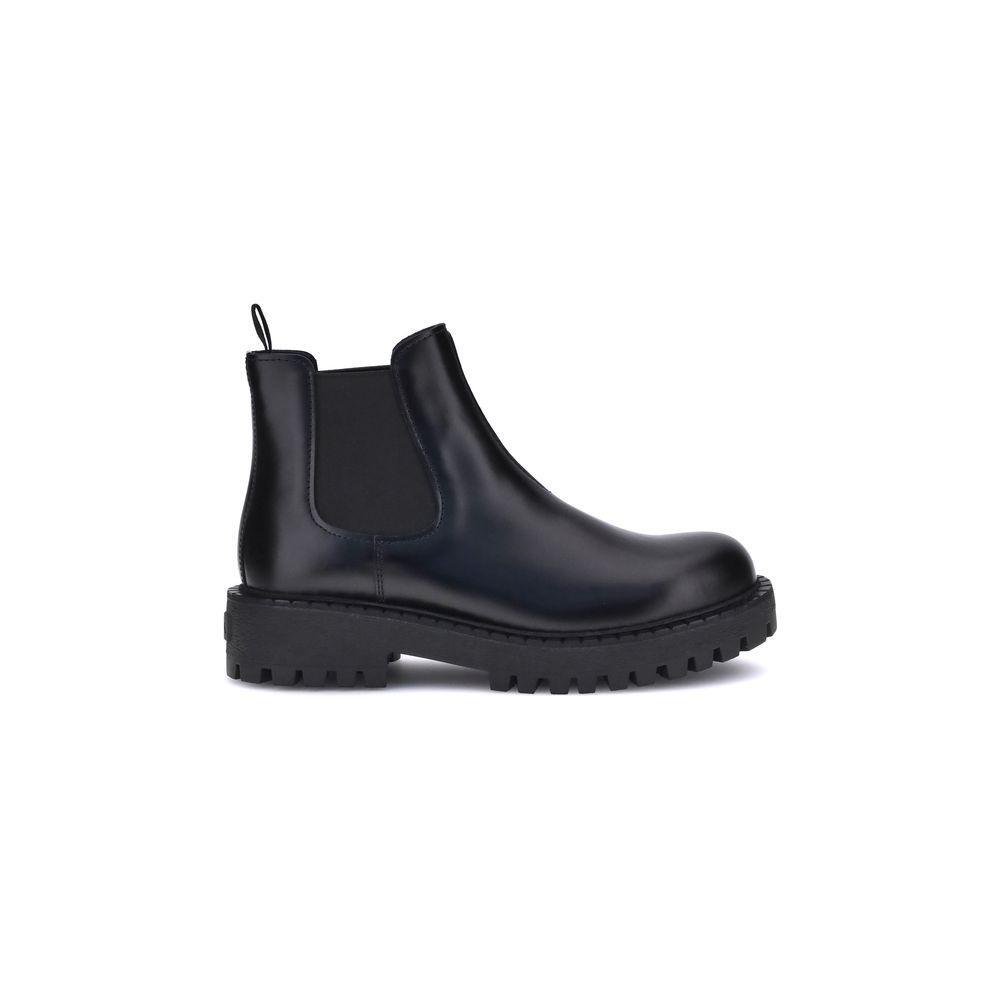 Prada Chelsea Men Leather Boots PR-2TE211FG001B4LF0002-EU 38 | US 5