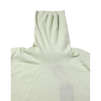 Dolce & Gabbana Mint Green Wool Turtleneck Pullover Sweater