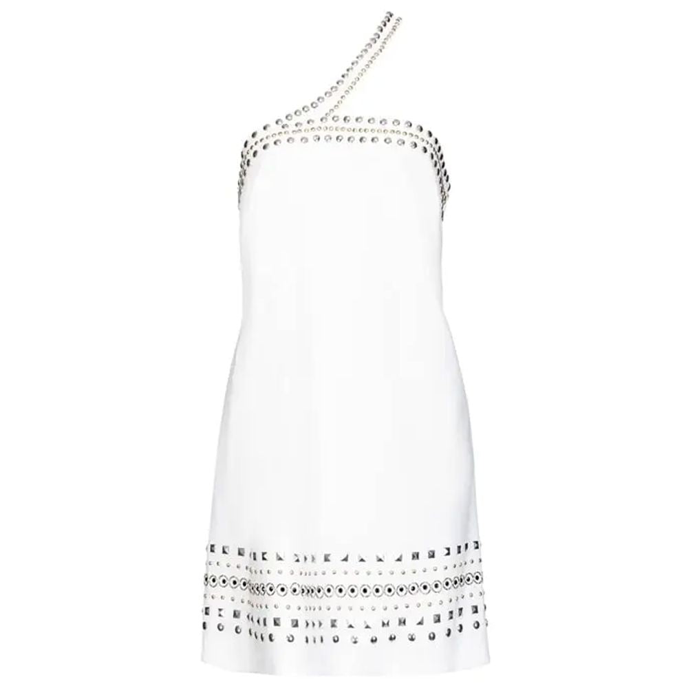 PINKO White Polyester Dress PI-14257-IT38|XS