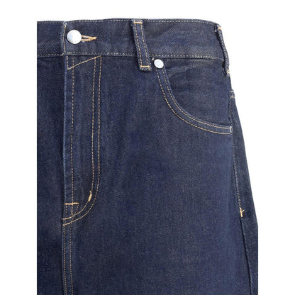 7FOR Blue Cotton Jeans Denim