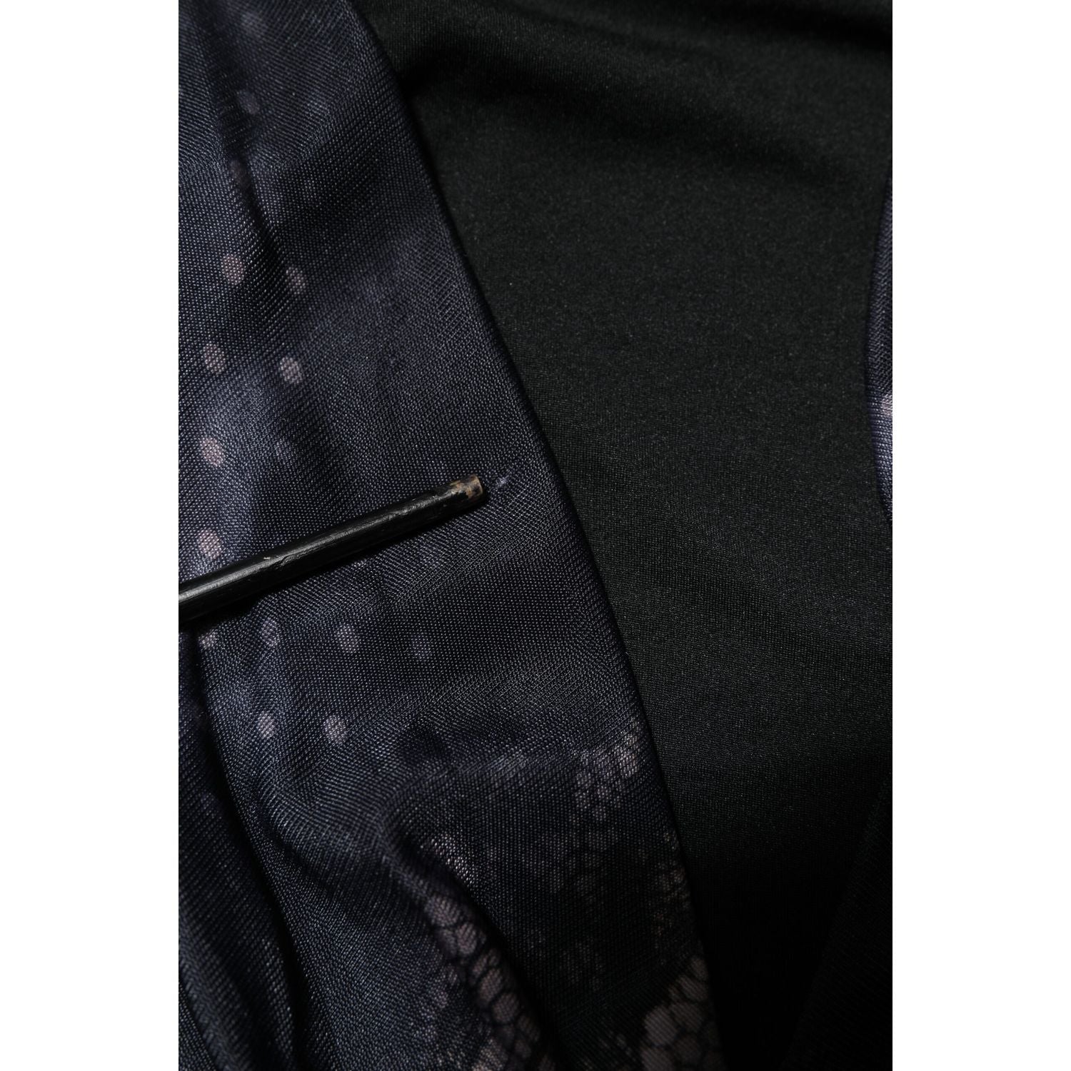 Roberto Cavalli Black Floral Viscose Sheath Midi Dress