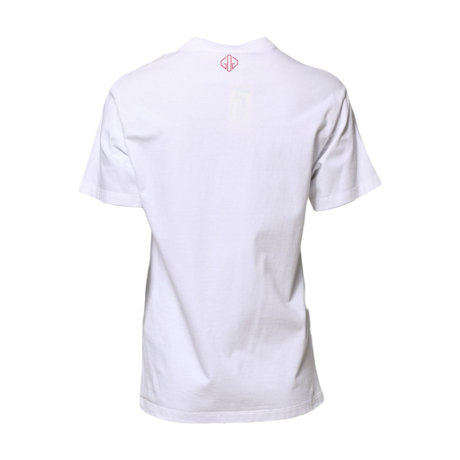 Golden Goose White Printed Round Neck T-shirt