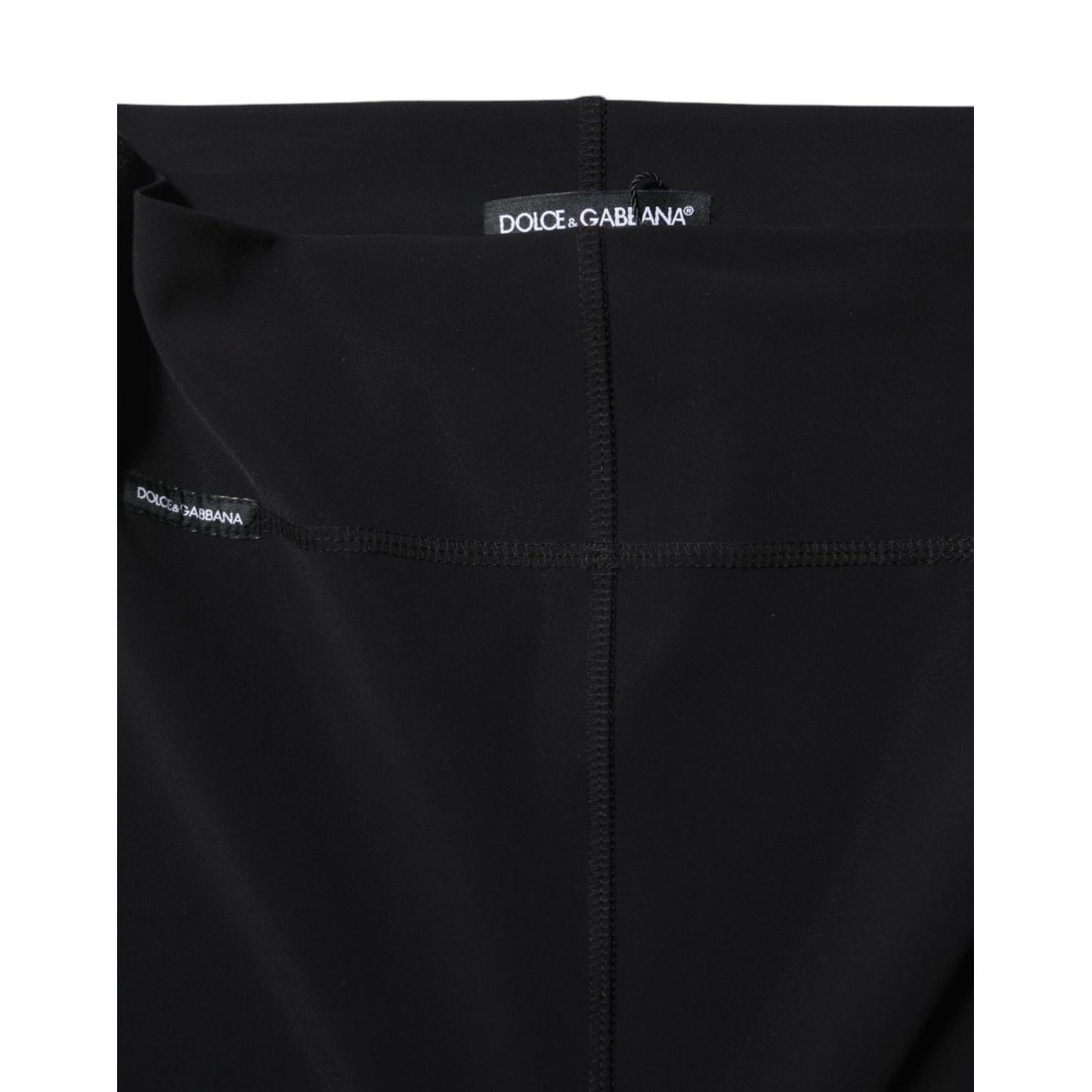 Dolce & Gabbana Black High Waisted Leggings Pants