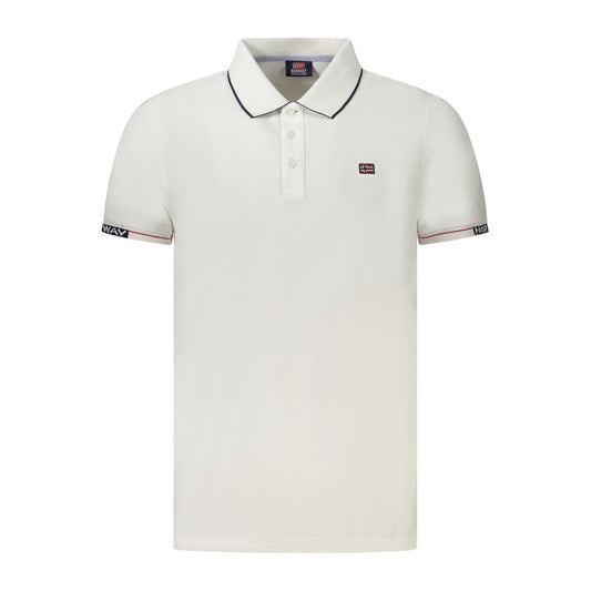 Norway 1963 White Cotton Men Polo Shirt NO-38971-XL
