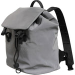 Dolce & Gabbana Gray Palermo Reflector Buckles Drawstring Backpack Bag BAG4647