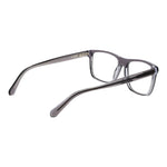 Guess Gray Men Glasses Frame with grey acetate full-rim style, spring hinge and rectangle lenses.