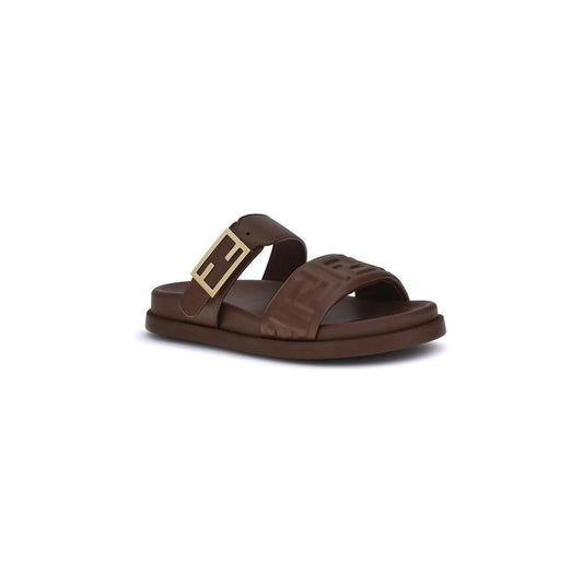 Fendi Logoed Sandals FE-8X8710ABOHF0JLK-EU36/US6