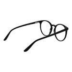 Guess Black Women Glasses Frame in acetate with full-rim round design and demo lenses, size 53-19-140, spring hinge, includes branded case.