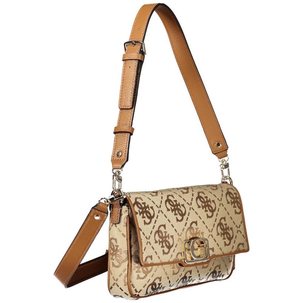 Guess Jeans Beige Polyester Women Handbag GU-39111