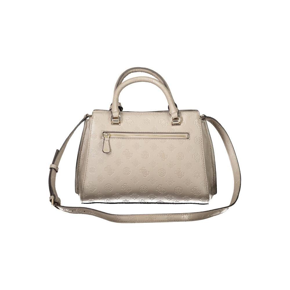 Front view with bag zipped and handles upright.