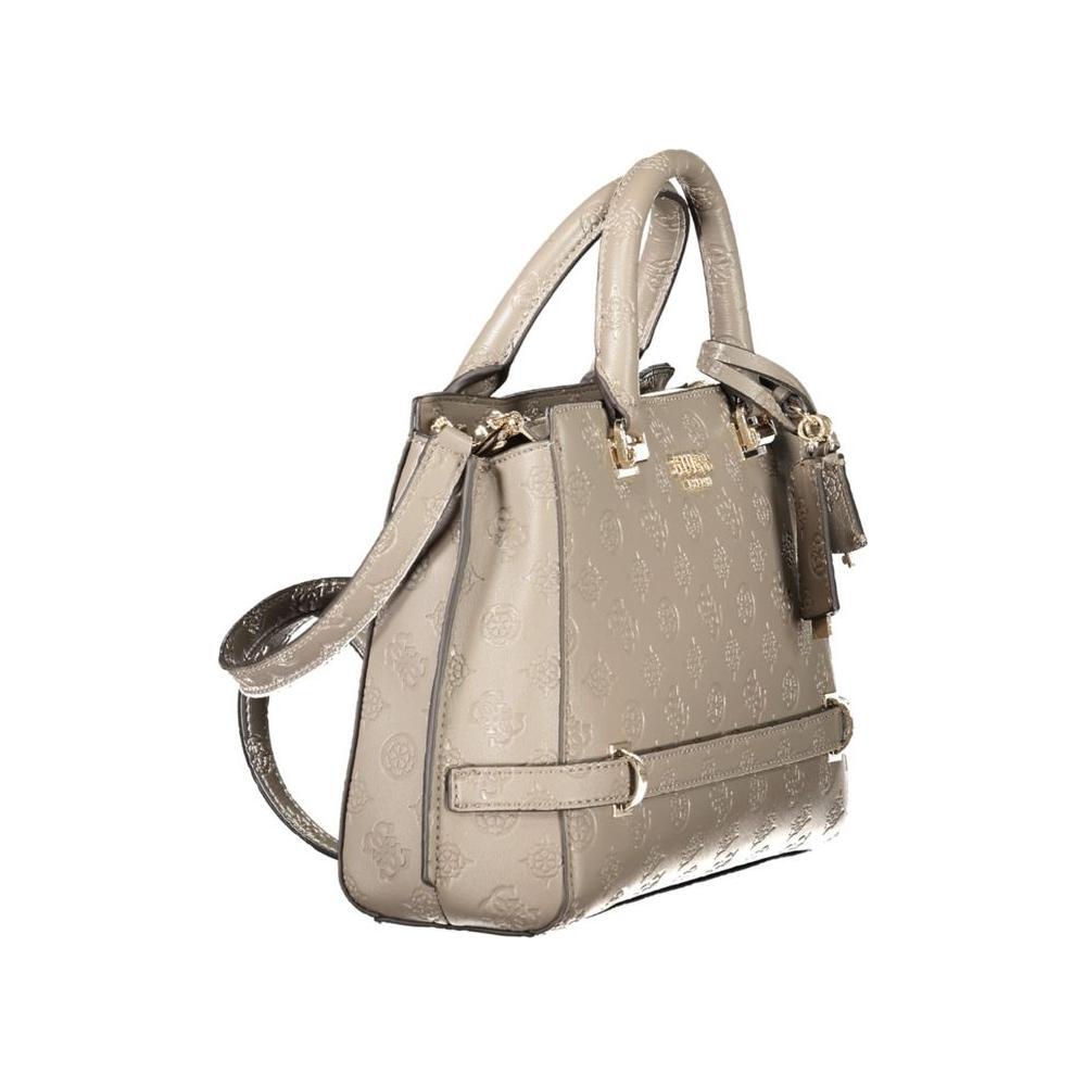 Front view with bag zipped and handles upright.