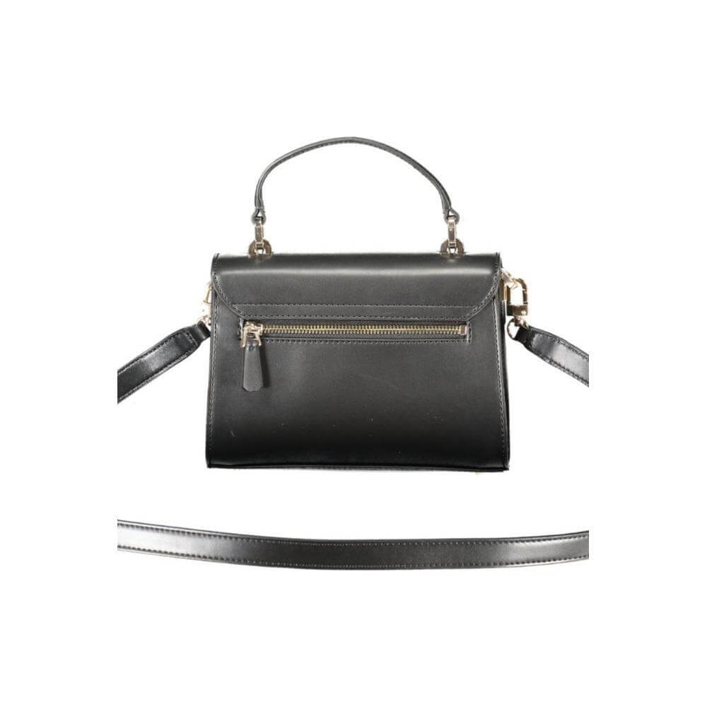 Front view with bag zipped and handles upright.