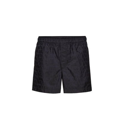 Valentino Blue Polyamide Shorts
