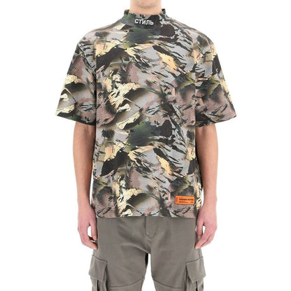 Heron Preston Green Cotton T-Shirt