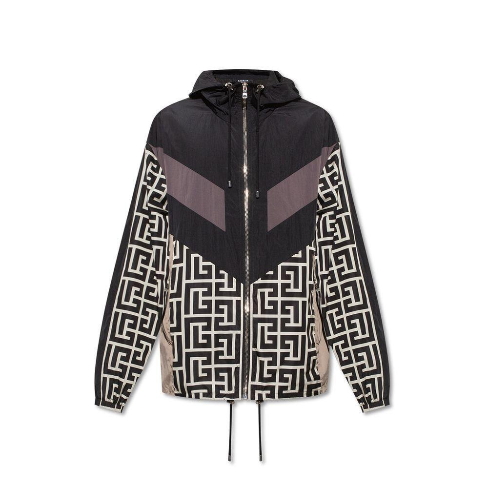 Balmain Nylon Monogram Jacket BA-8736272908500-48 | M