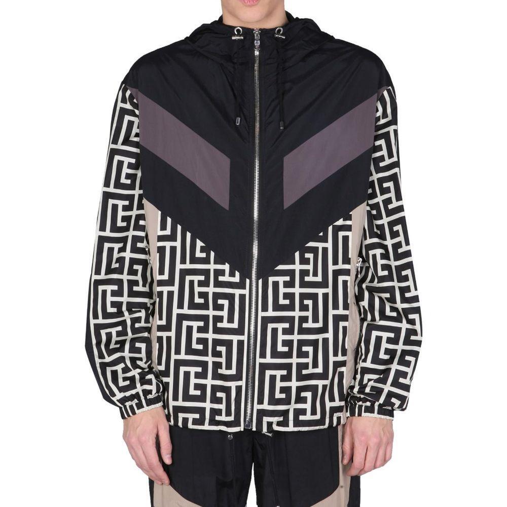 Balmain Nylon Monogram Jacket BA-8736272908500-48 | M