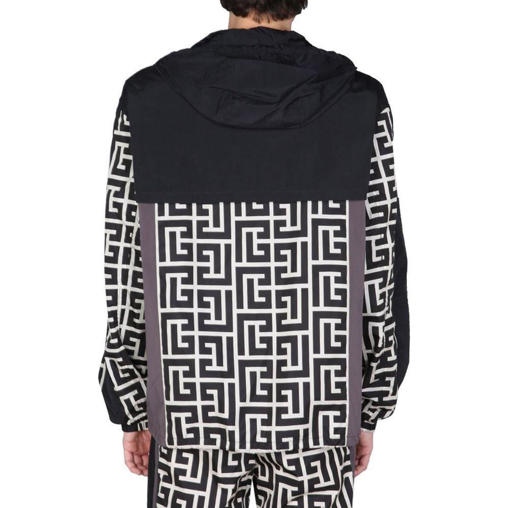 Balmain Nylon Monogram Jacket BA-8736272908500-48 | M