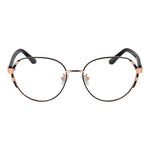 Guess Rose Gold Women Glasses Frame in metal, full-rim style. Round shape with demo lenses. Includes branded case for fashion eyewear lovers.