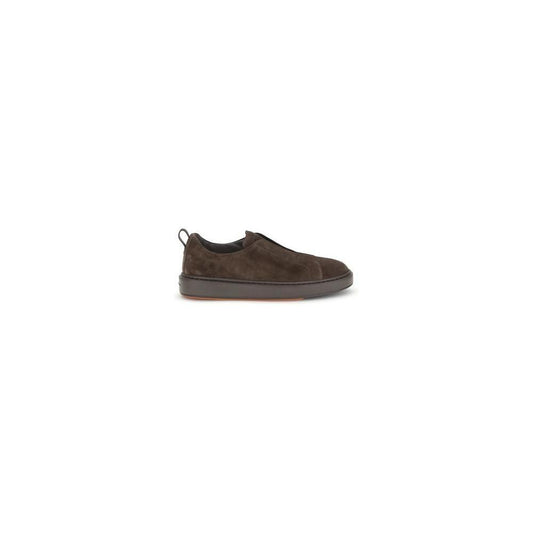 Santoni Suede slip-on Sneakers