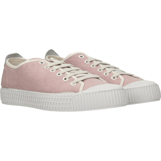 Car Shoe Pink Fabric Low Tops