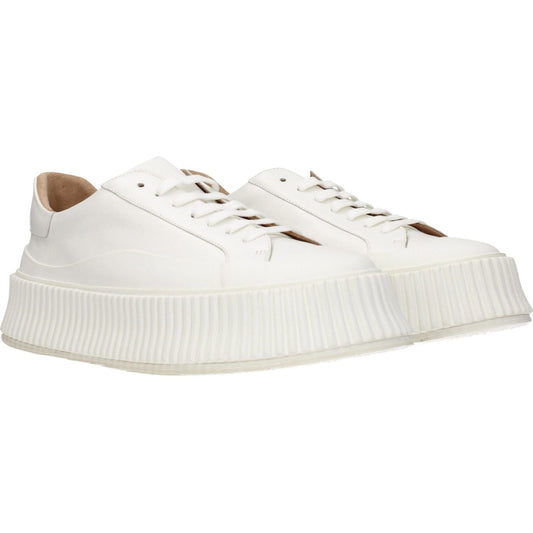 Jil Sander White Leather Platform Sneakers JI-8547243163913-EU39/US9