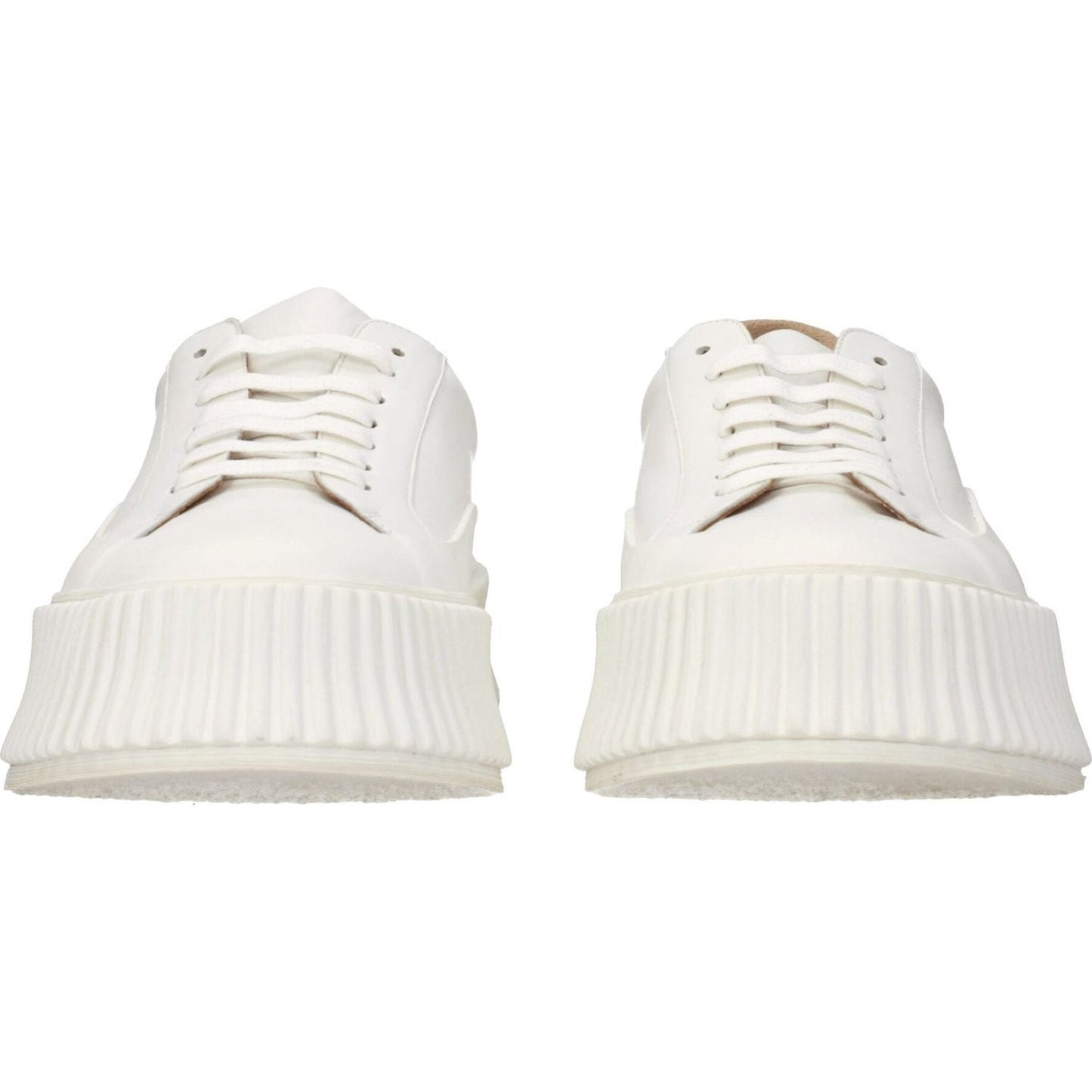 Jil Sander White Leather Platform Sneakers JI-8547243163913-EU39/US9