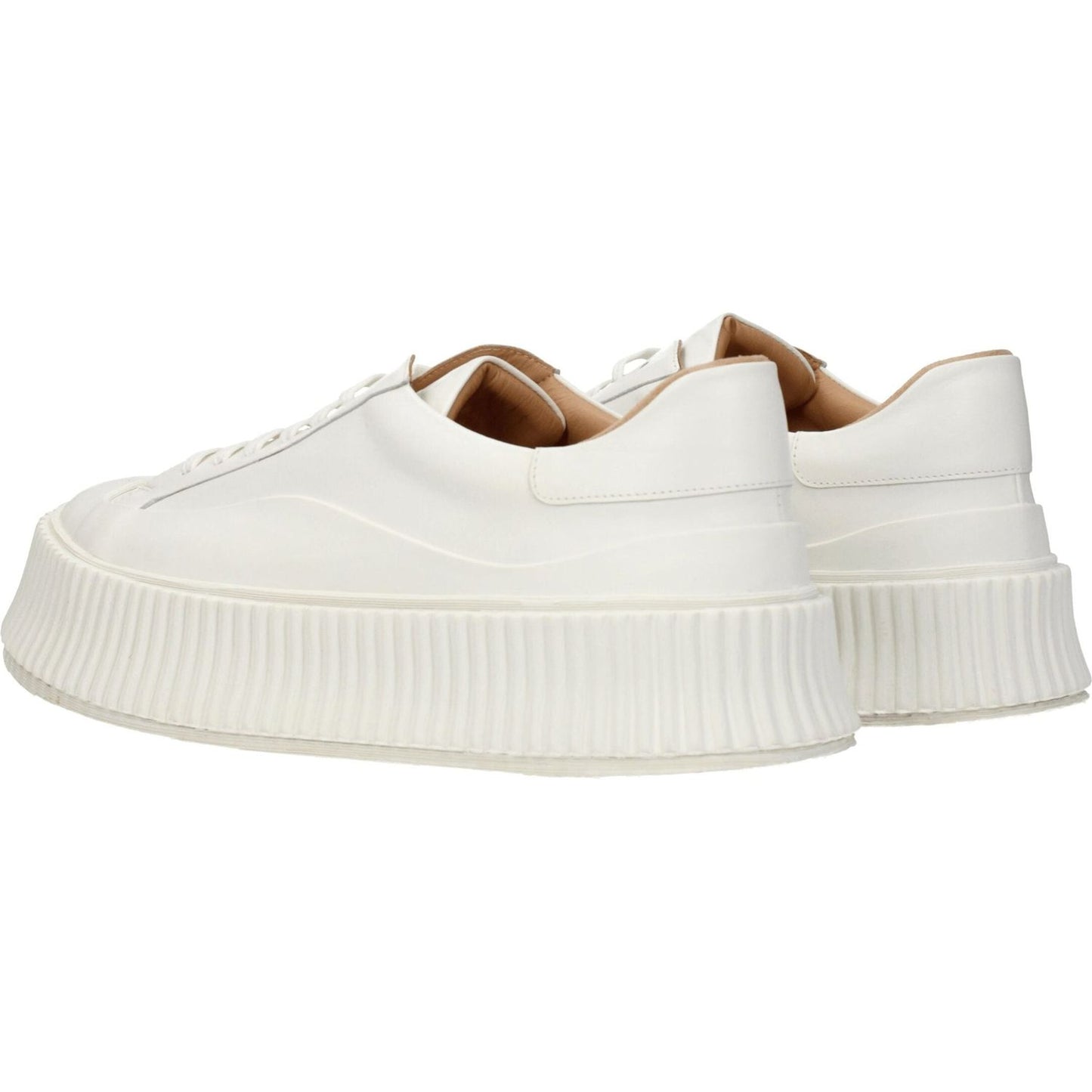 Jil Sander White Leather Platform Sneakers JI-8547243163913-EU39/US9