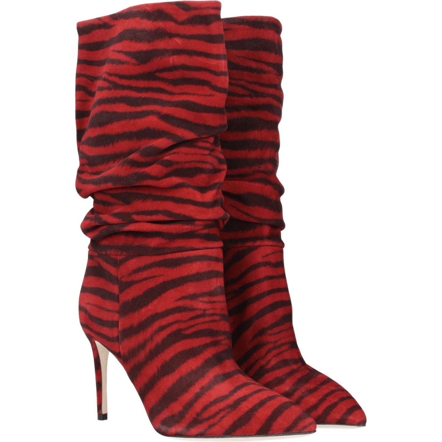 Paris Texas Red Leather Ankle Boots PA-8547255222537-EU36/US6