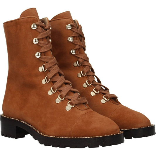 Stuart Weitzman Brown Leather Ankle Boots ST-8547258073353-EU36/US6